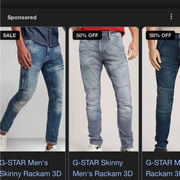 G-Star Men's Skinny Jeans - Light Blue